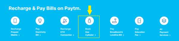 paytm book gas cylinder