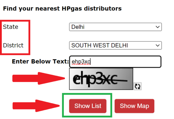 hp gas ditributor एचपी गैस बुकिंग नंबर