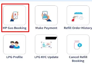 hp gas booking online