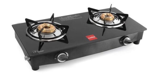 Cello prima glass Top 2 burner gas stove