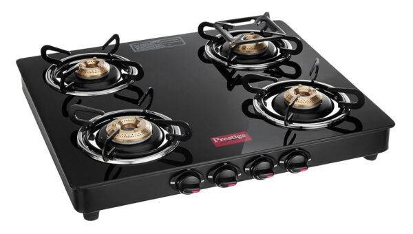 Prestige marvel glass top 4 burner gas stove