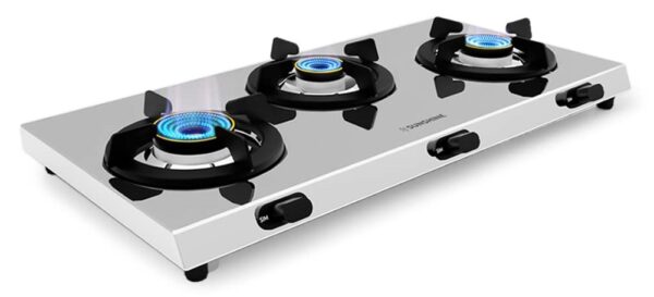 Self line stainless-steel compacta 3 burner gas stove