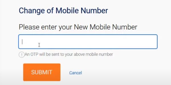 change old mobile number in indane gas