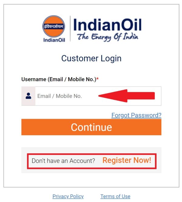 login page lpg .in